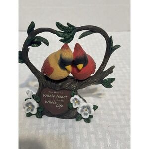 The Hamilton Collection Though Miles May Lie Between Us Cardinals Figurine 4.5"